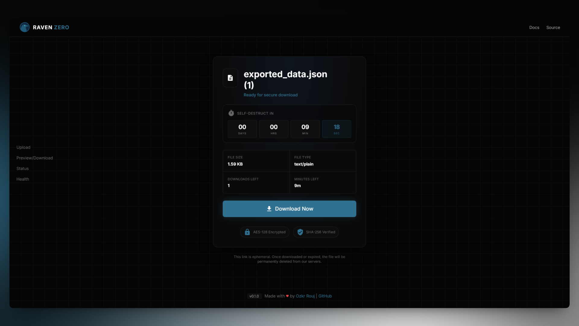 File Preview Page